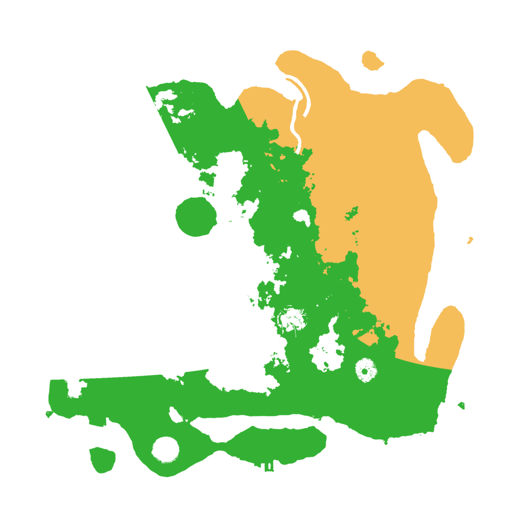 Biome Rust Map: Procedural Map, Size: 3500, Seed: 2034337181