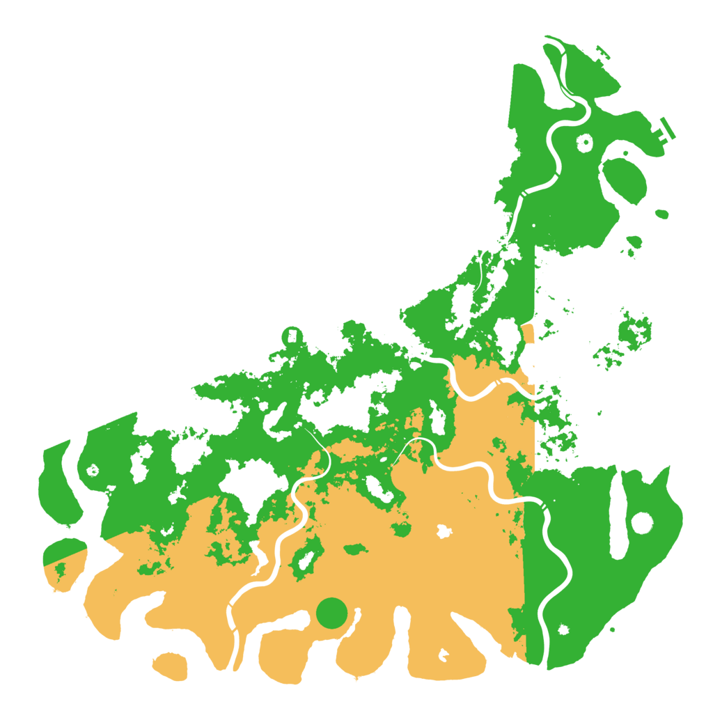 Biome Rust Map: Procedural Map, Size: 6000, Seed: 890985418