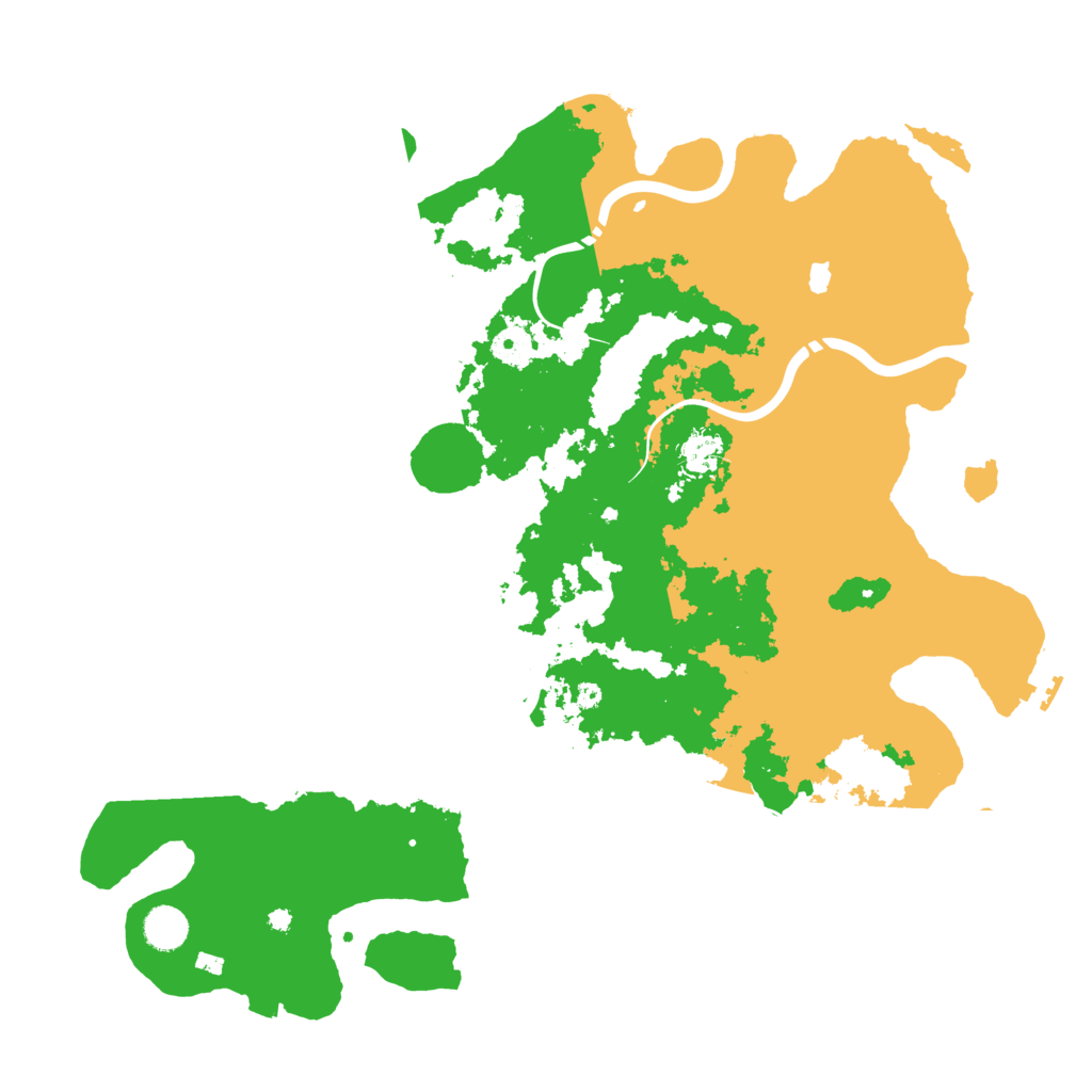 Biome Rust Map: Procedural Map, Size: 4300, Seed: 76534008