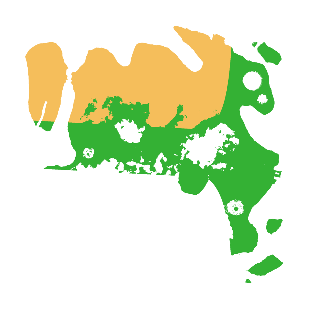 Biome Rust Map: Procedural Map, Size: 3000, Seed: 2077574492