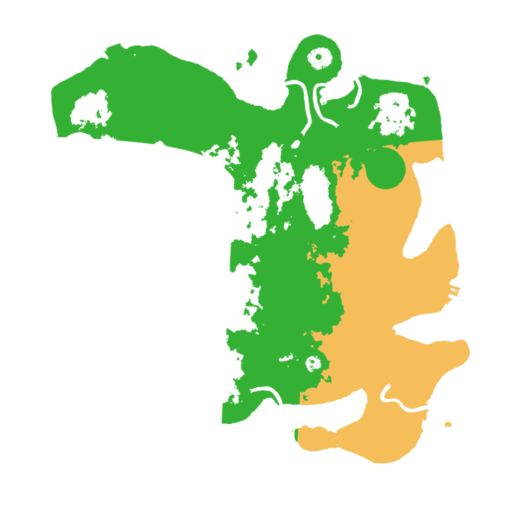 Biome Rust Map: Procedural Map, Size: 3400, Seed: 50451816