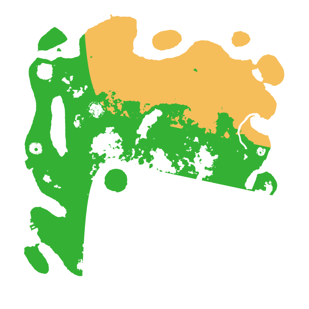 Biome Rust Map: Procedural Map, Size: 3700, Seed: 234564