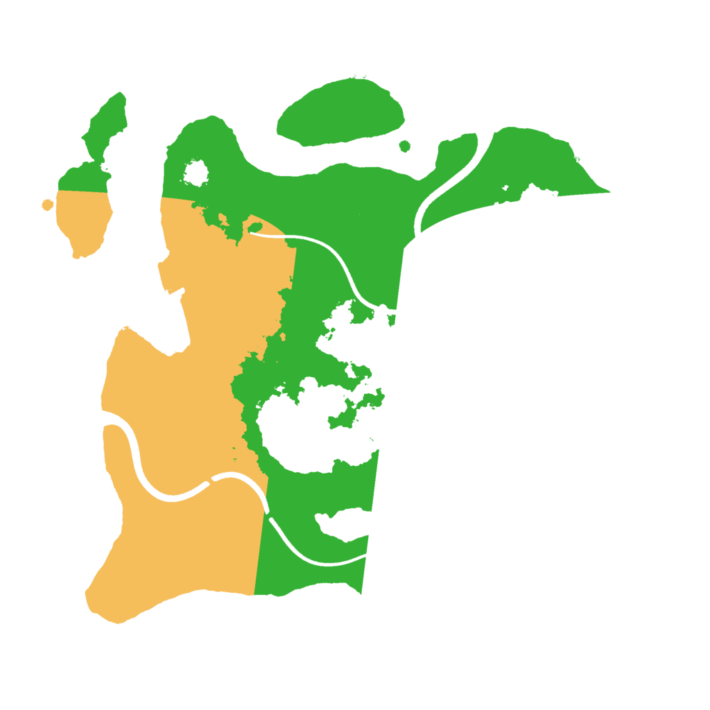 Biome Rust Map: Procedural Map, Size: 2500, Seed: 711568569