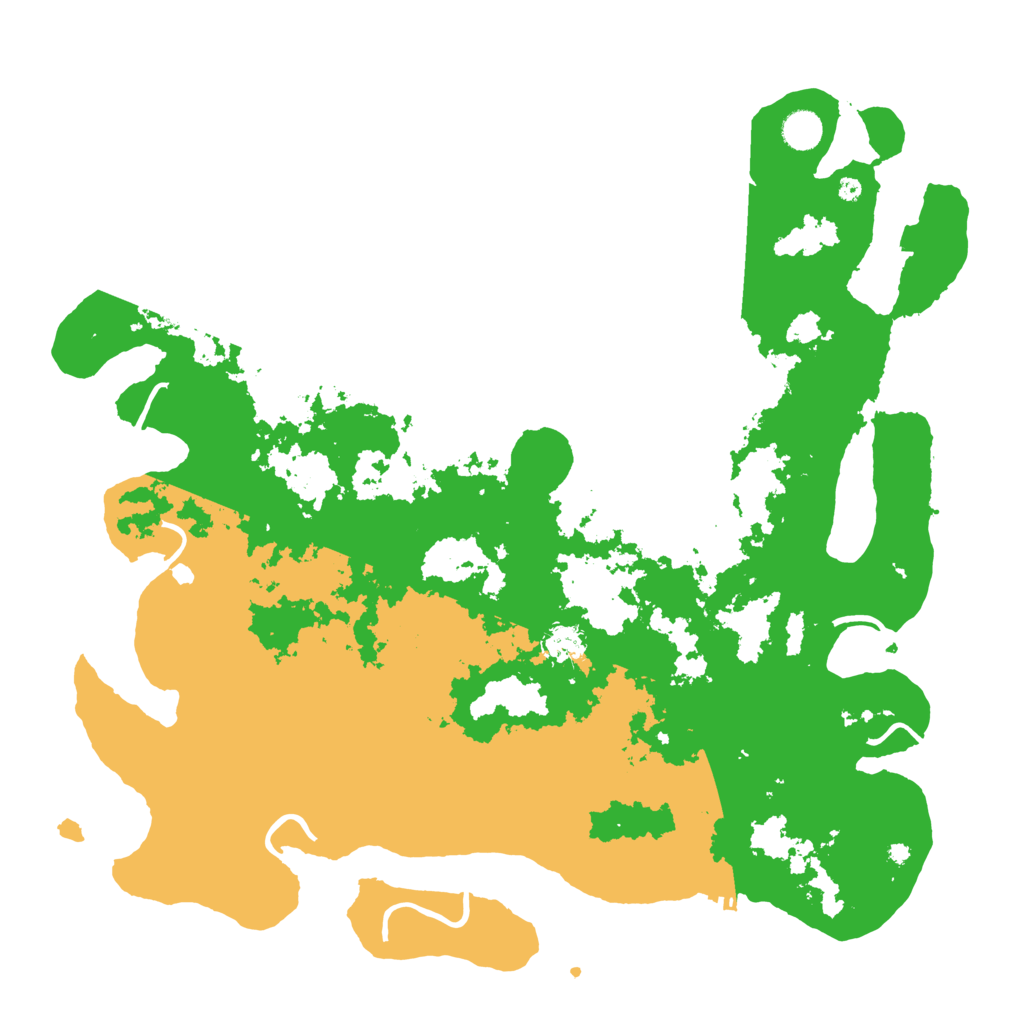 Biome Rust Map: Procedural Map, Size: 4500, Seed: 46546