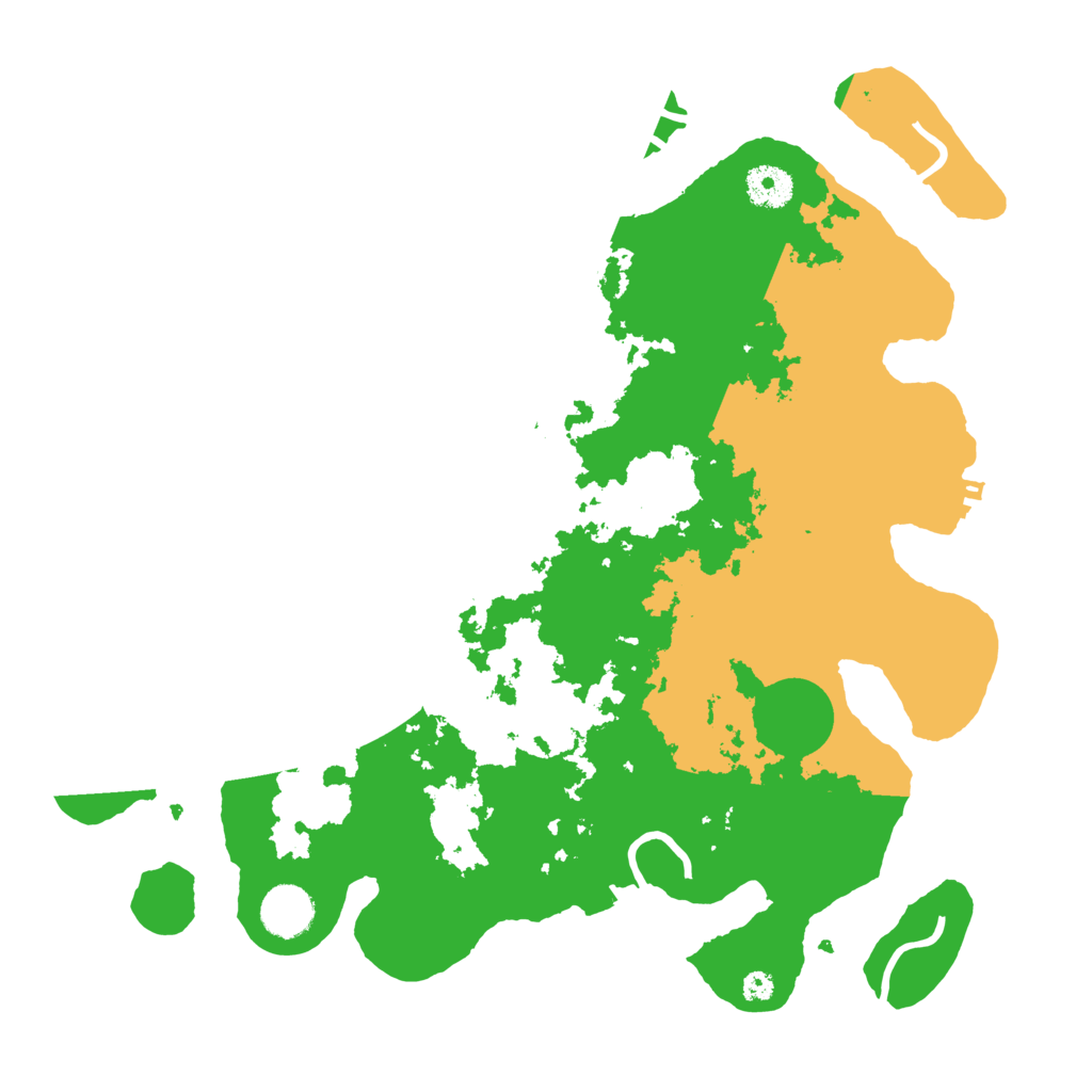 Biome Rust Map: Procedural Map, Size: 3650, Seed: 80455467