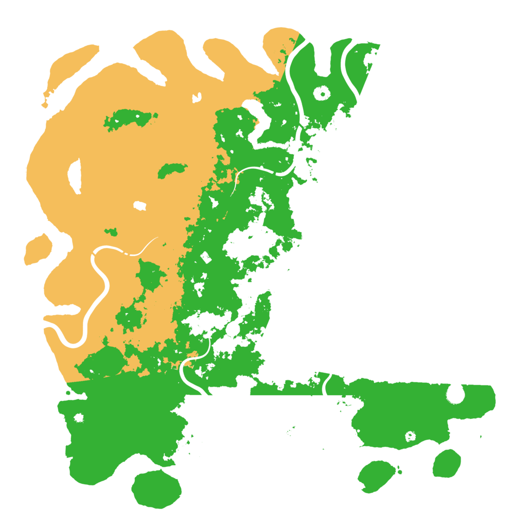 Biome Rust Map: Procedural Map, Size: 5000, Seed: 298382