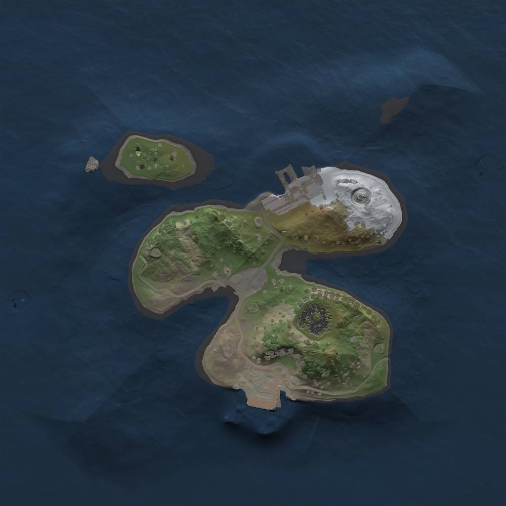 Rust Map: Procedural Map, Size: 1750, Seed: 1964620862, 4 Monuments