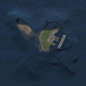 Thumbnail Rust Map: Procedural Map, Size: 1200, Seed: 74812279, 2 Monuments