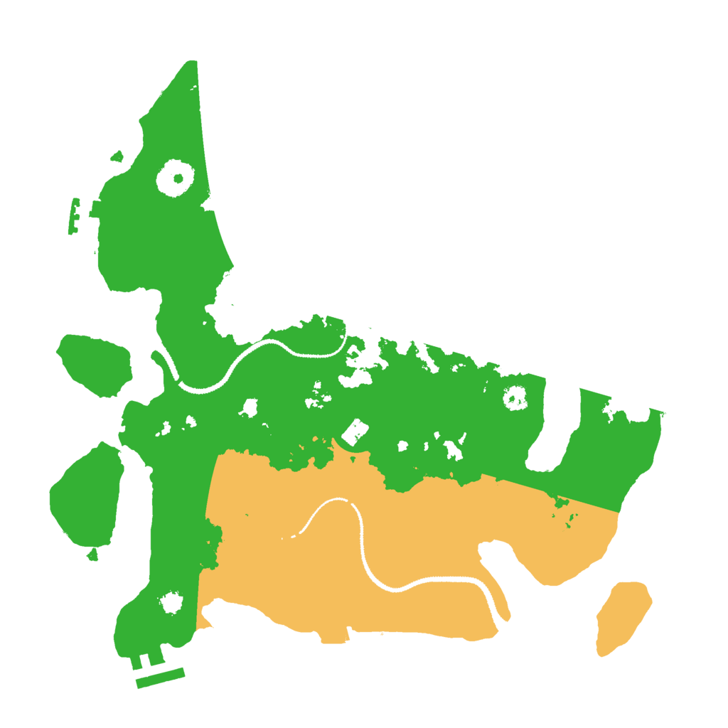 Biome Rust Map: Procedural Map, Size: 3000, Seed: 280104174