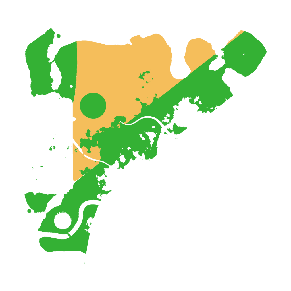 Biome Rust Map: Procedural Map, Size: 3000, Seed: 18686