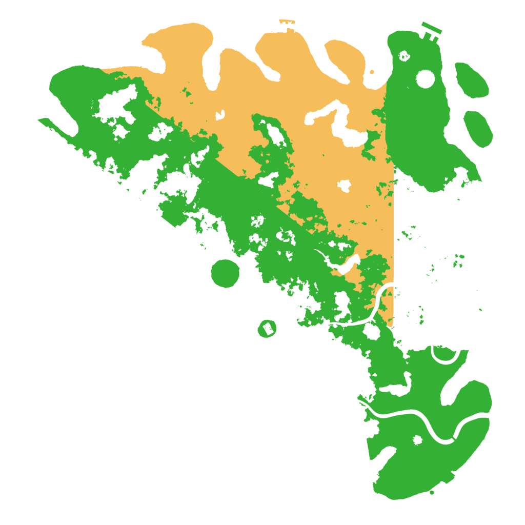 Biome Rust Map: Procedural Map, Size: 5000, Seed: 1205195469