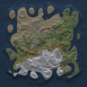 Thumbnail Rust Map: Procedural Map, Size: 3700, Seed: 1146277919, 18 Monuments