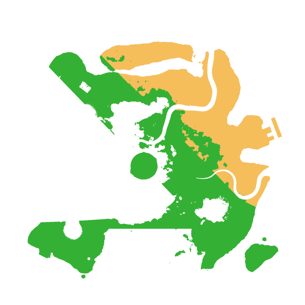 Biome Rust Map: Procedural Map, Size: 3000, Seed: 17250