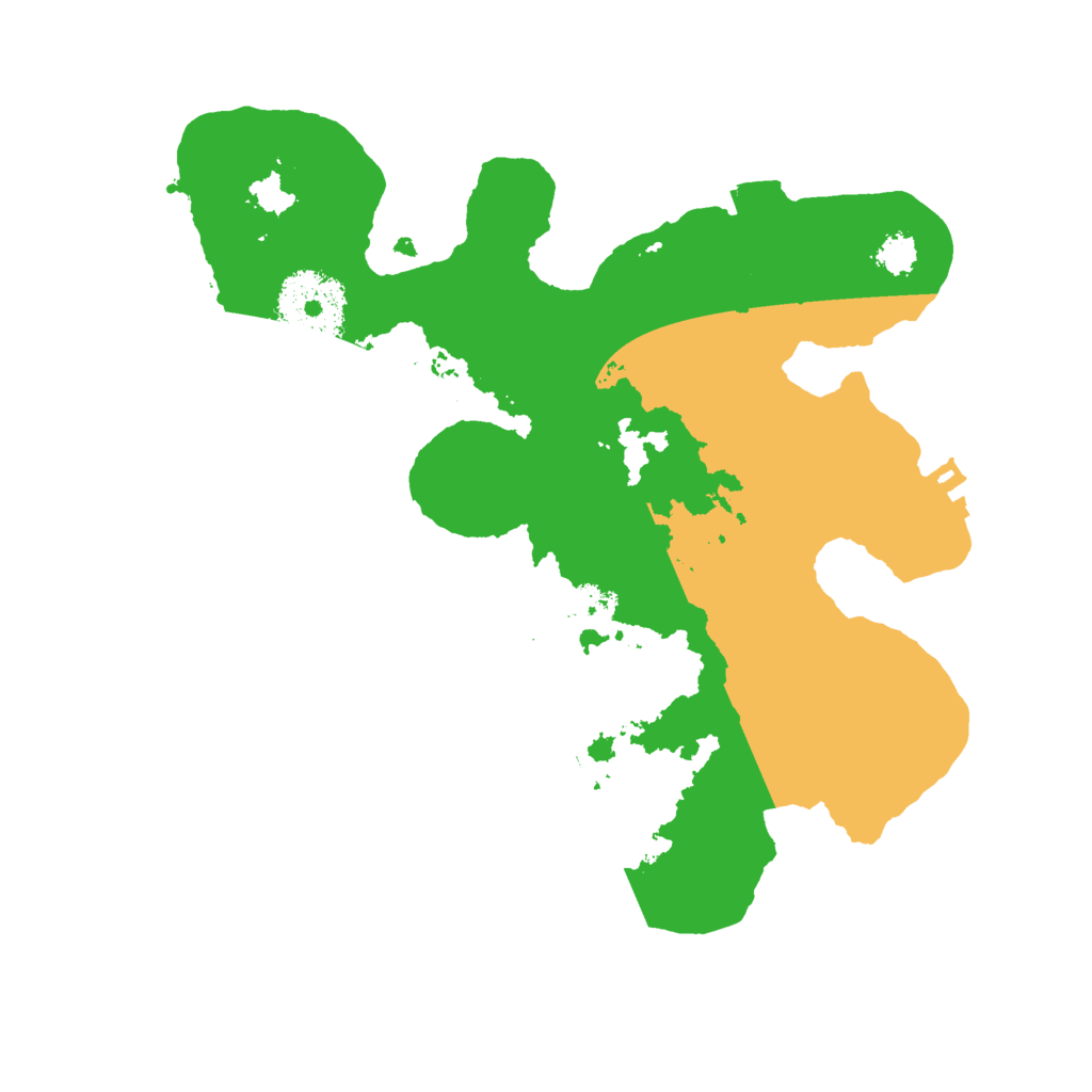 Biome Rust Map: Procedural Map, Size: 2500, Seed: 3121