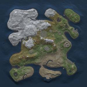 Thumbnail Rust Map: Procedural Map, Size: 3000, Seed: 2971032, 12 Monuments