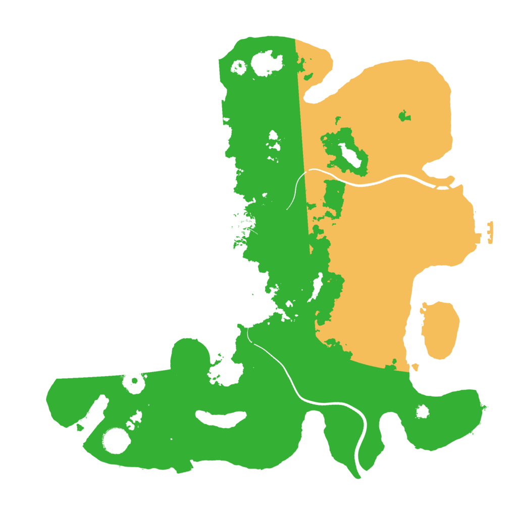 Biome Rust Map: Procedural Map, Size: 3500, Seed: 3876538