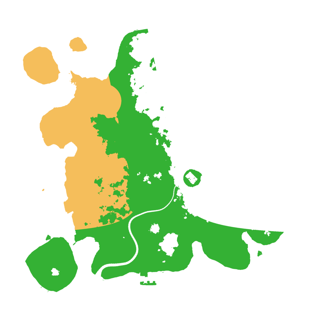 Biome Rust Map: Procedural Map, Size: 3000, Seed: 88622