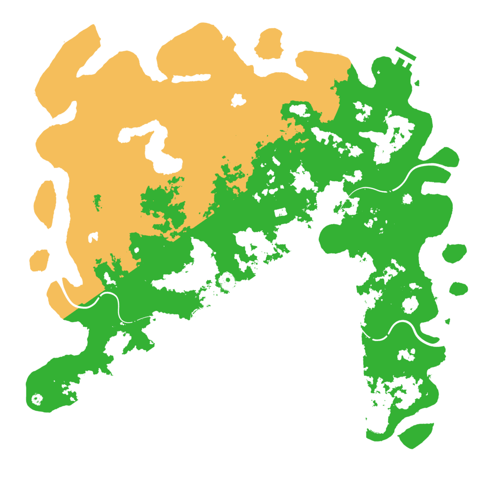 Biome Rust Map: Procedural Map, Size: 4500, Seed: 1418570727
