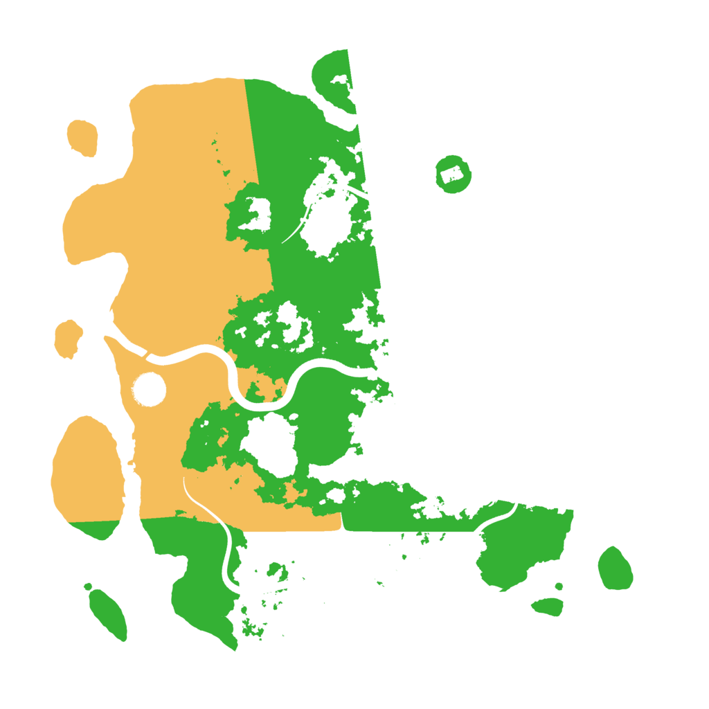 Biome Rust Map: Procedural Map, Size: 3700, Seed: 70896413