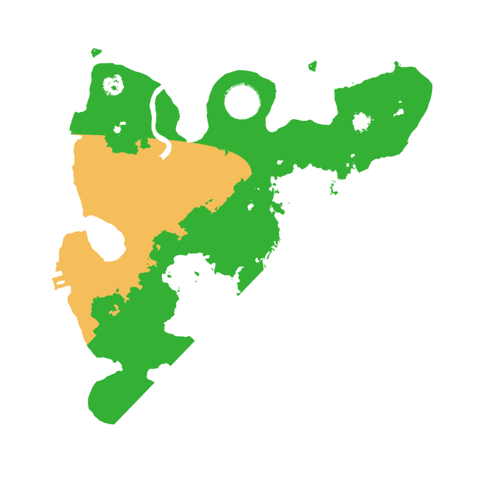 Biome Rust Map: Procedural Map, Size: 2500, Seed: 1266966920