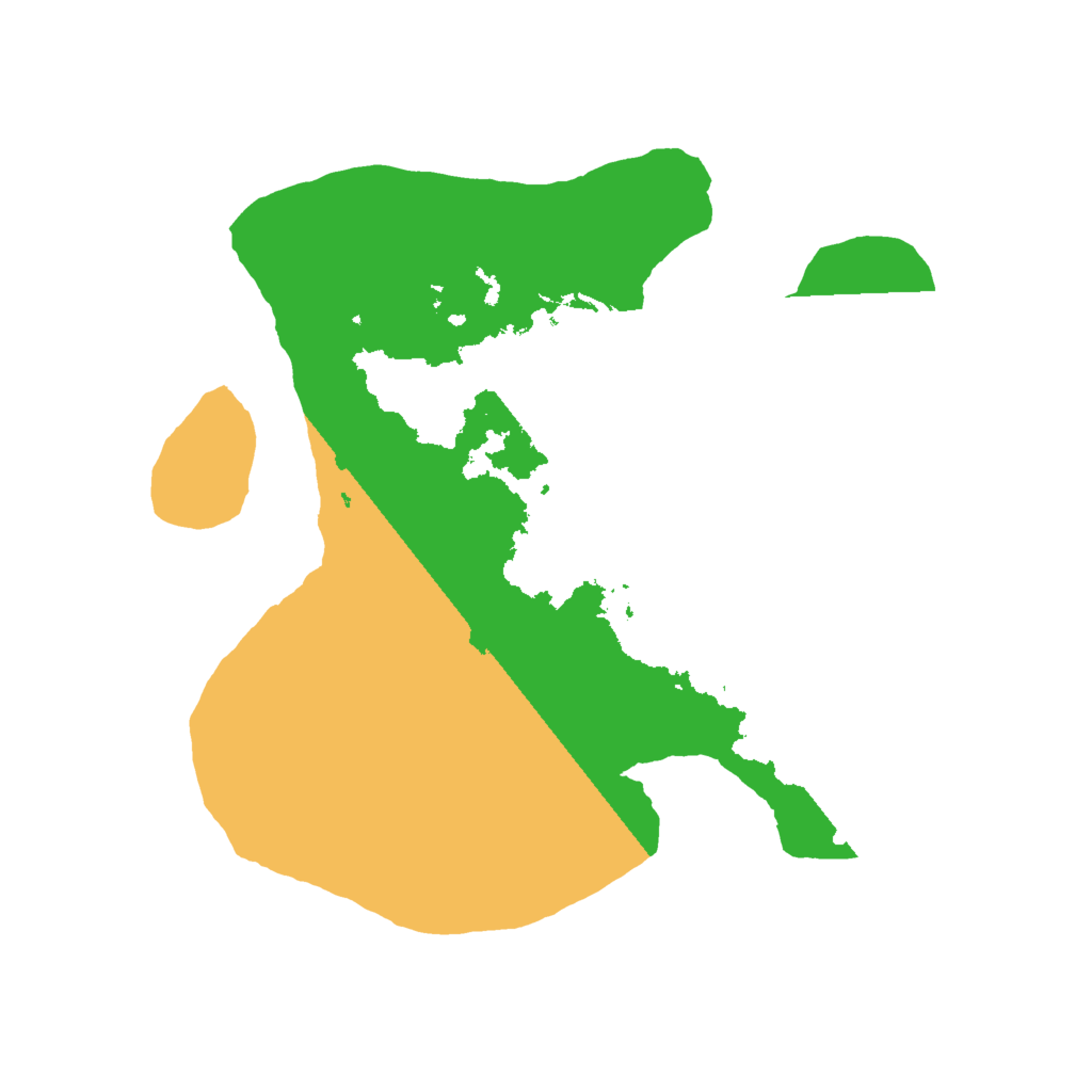 Biome Rust Map: Barren, Size: 2000, Seed: 88556