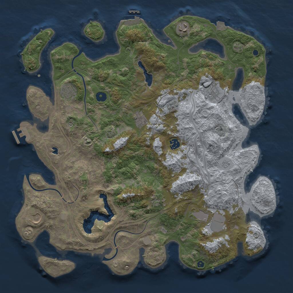 Rust Map: Procedural Map, Size: 4250, Seed: 46635375, 15 Monuments