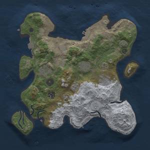 Thumbnail Rust Map: Procedural Map, Size: 3000, Seed: 769529026, 13 Monuments