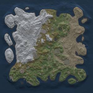 Thumbnail Rust Map: Procedural Map, Size: 4250, Seed: 351059953, 19 Monuments