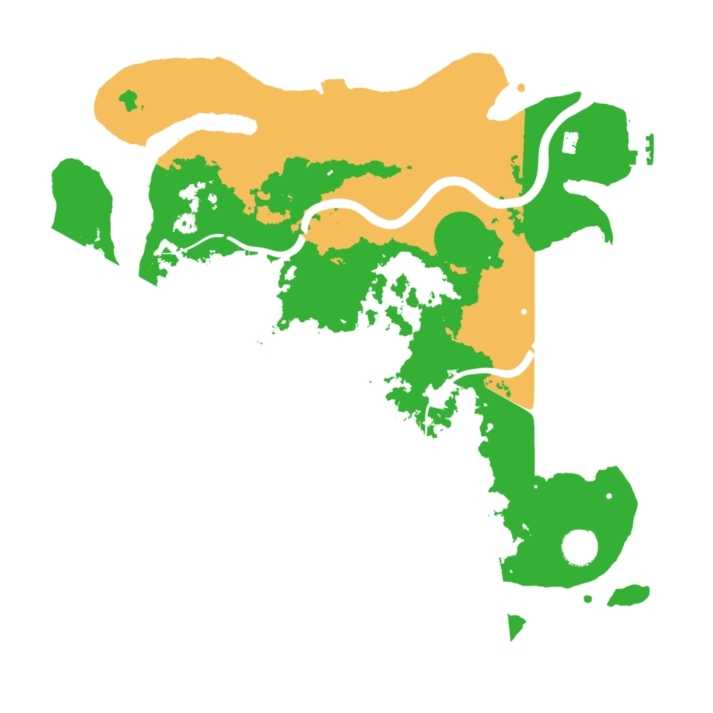 Biome Rust Map: Procedural Map, Size: 3500, Seed: 3454356