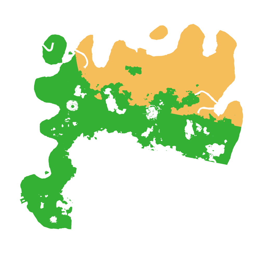 Biome Rust Map: Procedural Map, Size: 3500, Seed: 253452