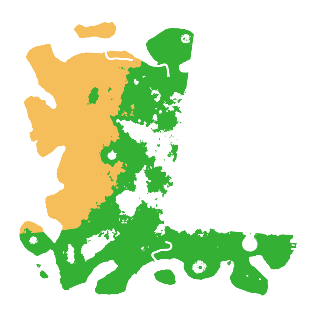 Biome Rust Map: Procedural Map, Size: 3700, Seed: 58866994
