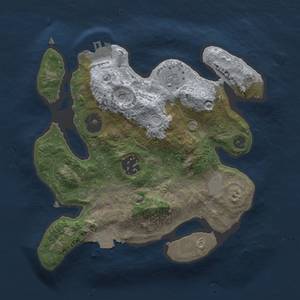 Thumbnail Rust Map: Procedural Map, Size: 2400, Seed: 1841111567, 7 Monuments