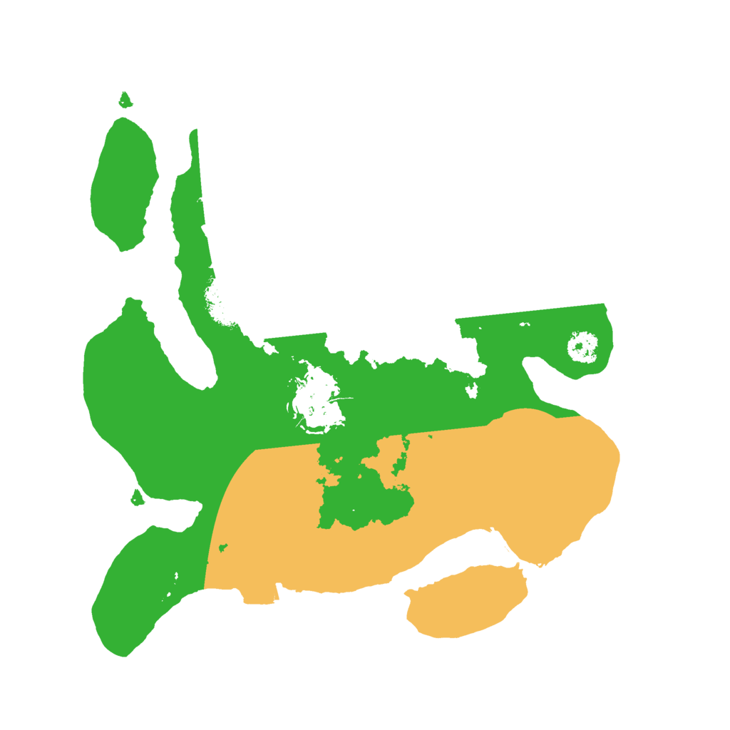 Biome Rust Map: Procedural Map, Size: 2400, Seed: 1841111567