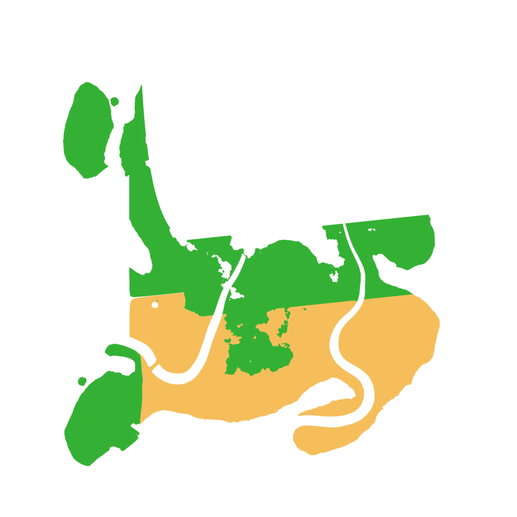 Biome Rust Map: Procedural Map, Size: 2400, Seed: 1841111567