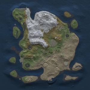 Thumbnail Rust Map: Procedural Map, Size: 3000, Seed: 1496885498, 10 Monuments
