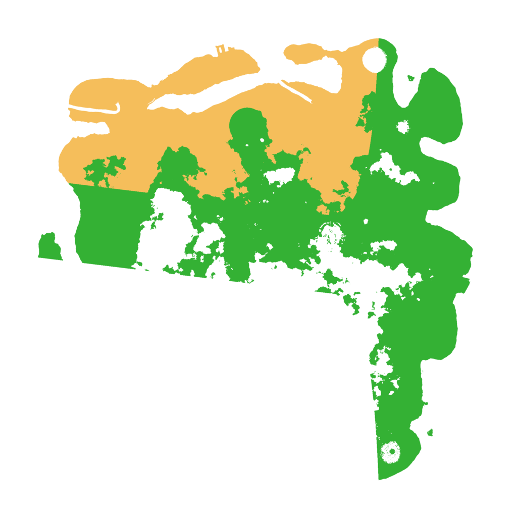 Biome Rust Map: Procedural Map, Size: 3800, Seed: 43665559