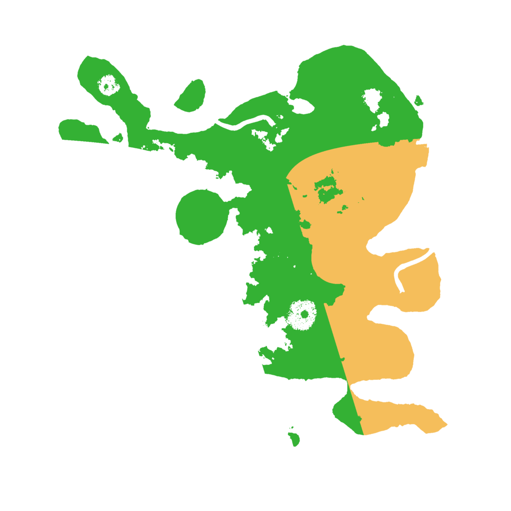Biome Rust Map: Procedural Map, Size: 2600, Seed: 23423423