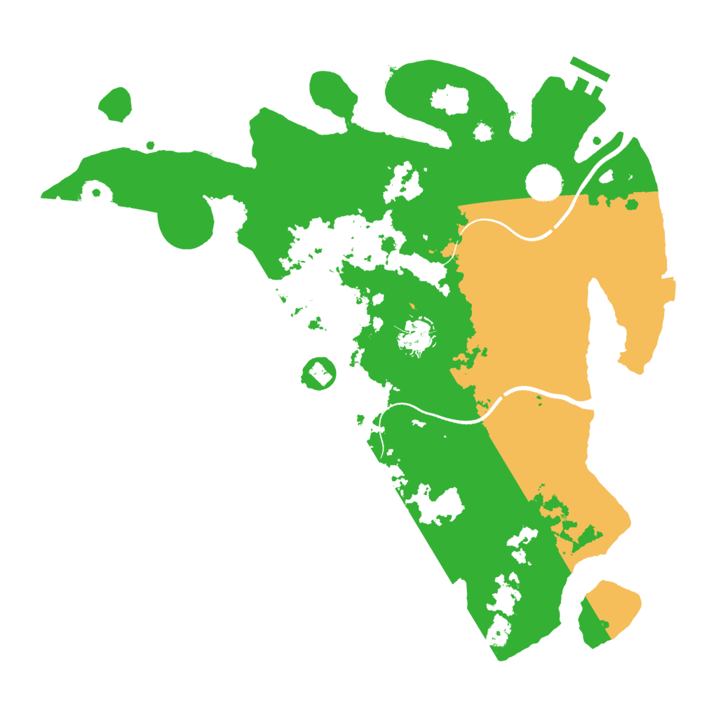 Biome Rust Map: Procedural Map, Size: 3500, Seed: 1951666504