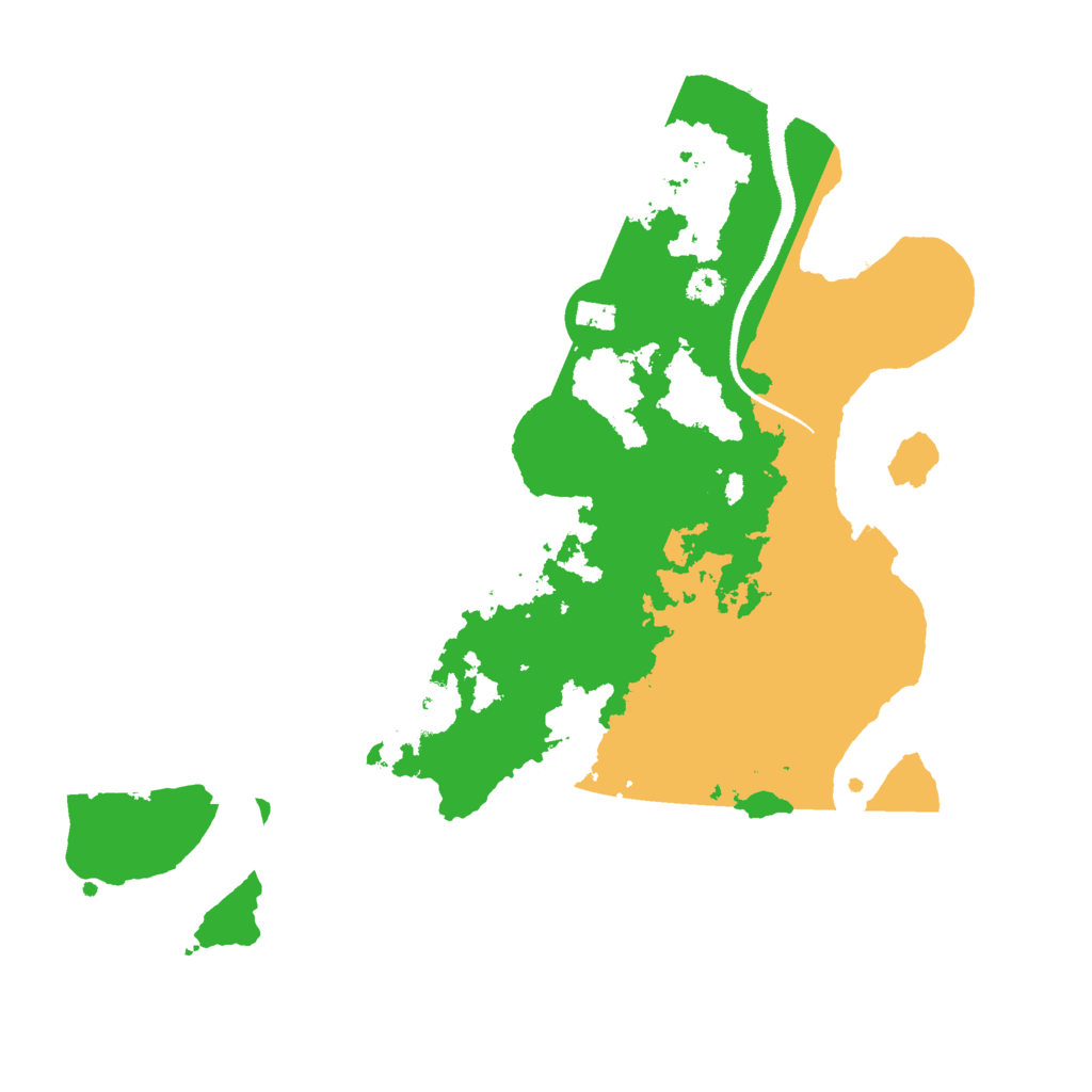 Biome Rust Map: Procedural Map, Size: 3000, Seed: 558210122