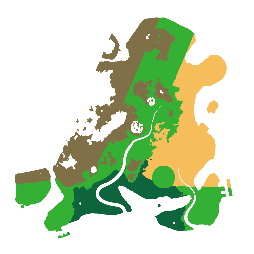 Biome Rust Map: Procedural Map, Size: 3000, Seed: 558210122