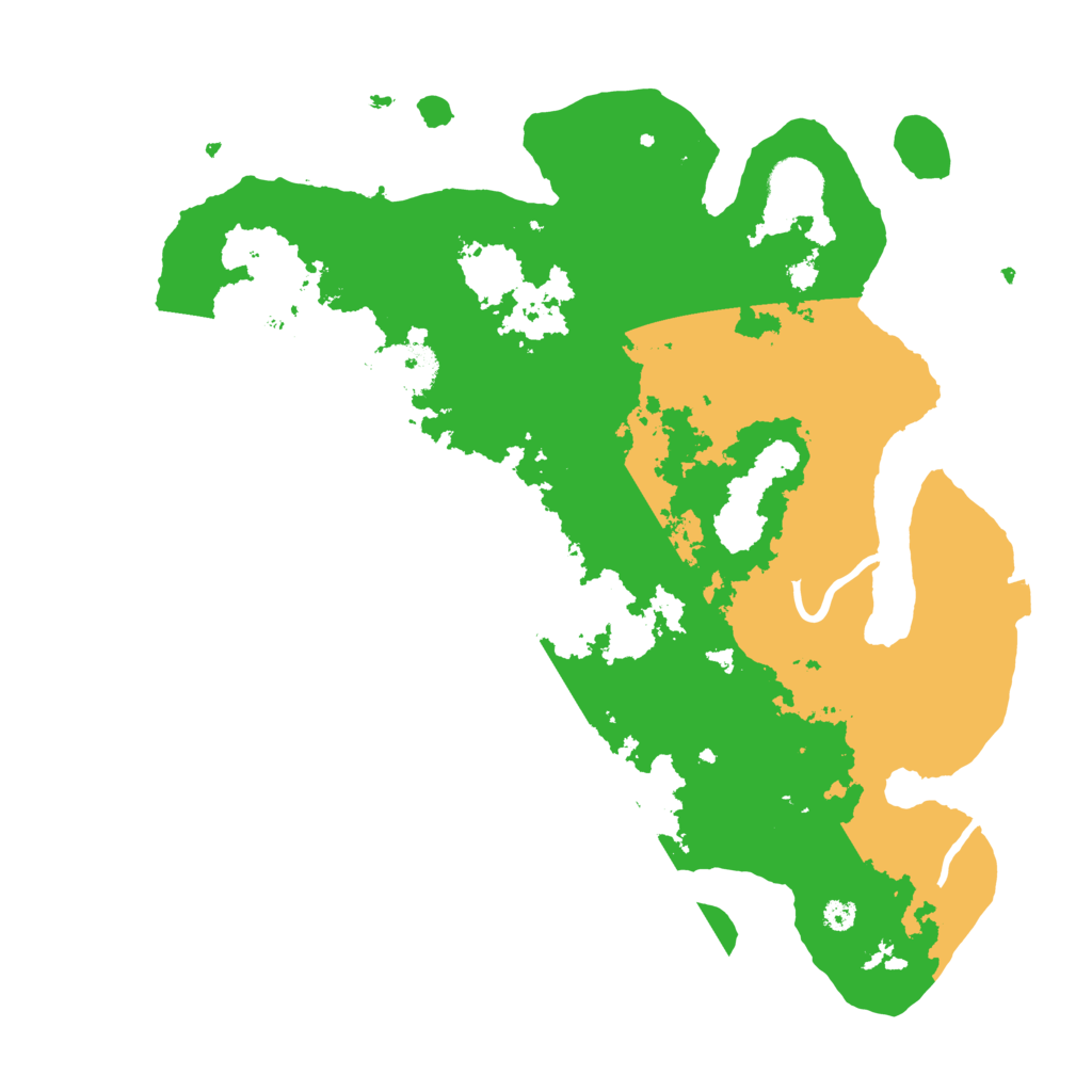 Biome Rust Map: Procedural Map, Size: 3500, Seed: 530004481