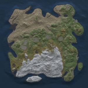 Thumbnail Rust Map: Procedural Map, Size: 4250, Seed: 1386809487, 17 Monuments