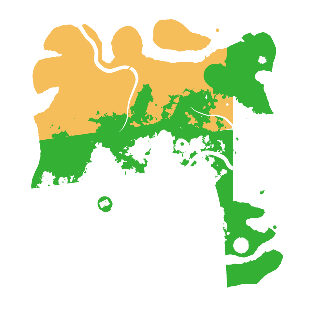Biome Rust Map: Procedural Map, Size: 3500, Seed: 11233