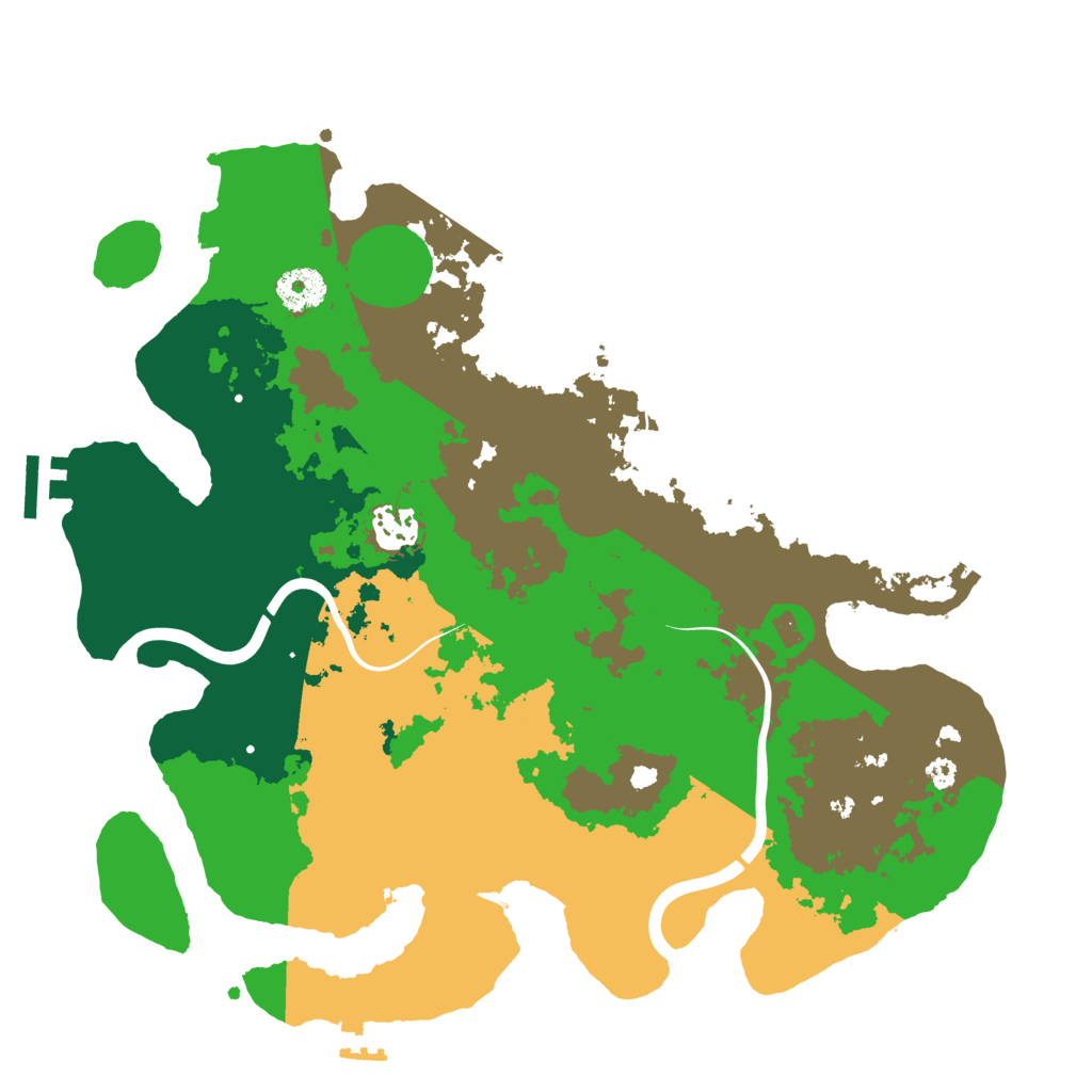 Biome Rust Map: Procedural Map, Size: 3500, Seed: 1834009624