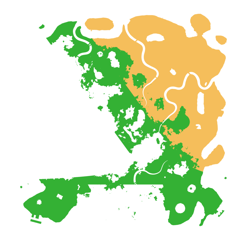 Biome Rust Map: Procedural Map, Size: 4500, Seed: 48985