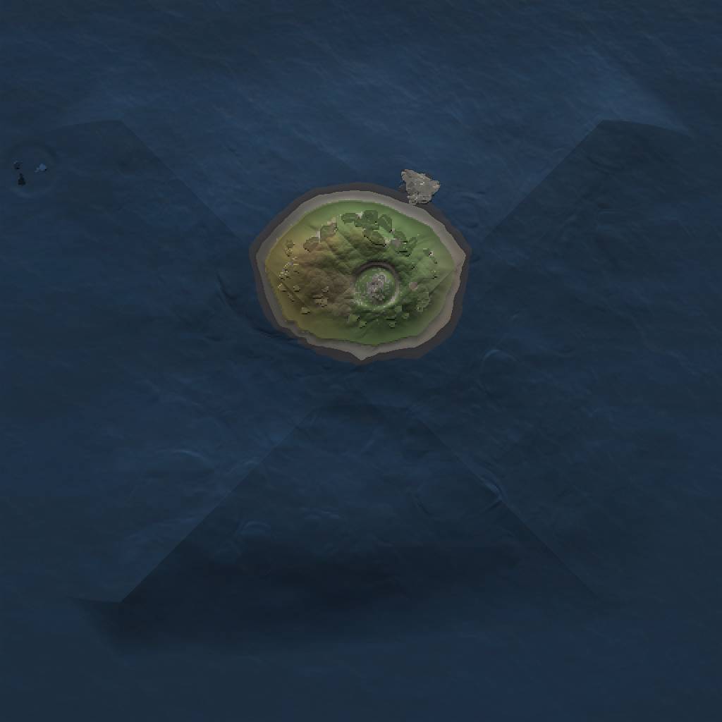 Rust Map: Procedural Map, Size: 1000, Seed: 1098686186, 3 Monuments