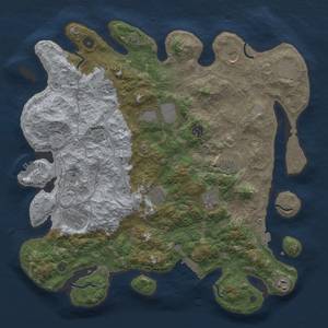 Thumbnail Rust Map: Procedural Map, Size: 4250, Seed: 127891365, 19 Monuments