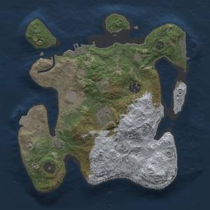 Thumbnail Rust Map: Procedural Map, Size: 2600, Seed: 80974810, 9 Monuments