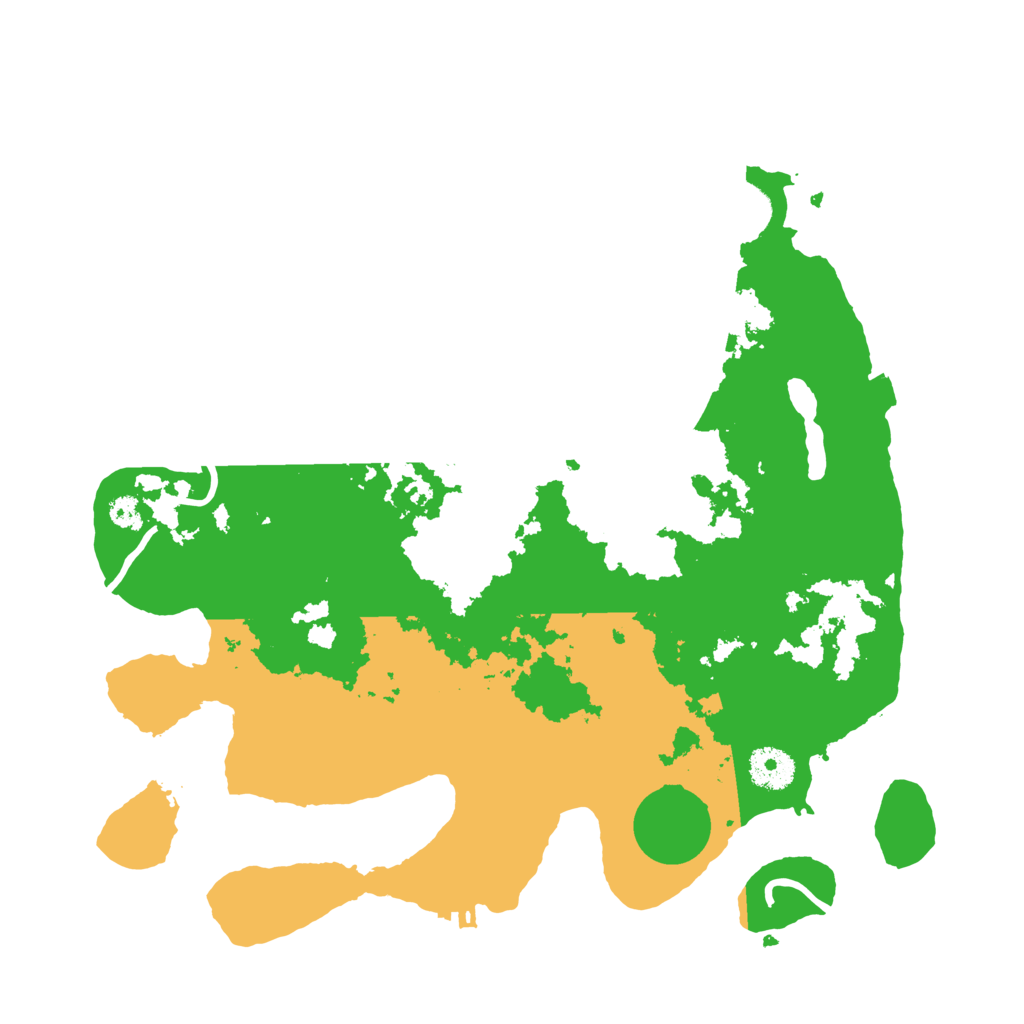 Biome Rust Map: Procedural Map, Size: 3500, Seed: 9208