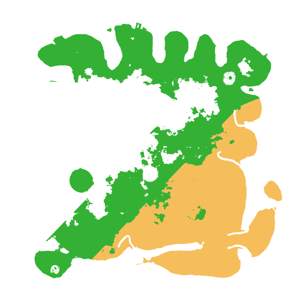 Biome Rust Map: Procedural Map, Size: 3500, Seed: 197629261